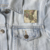 Azië 28 vierkante button 5,1 cm (In situ)