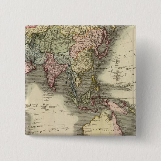 Azië 28 vierkante button 5,1 cm (Voorkant)