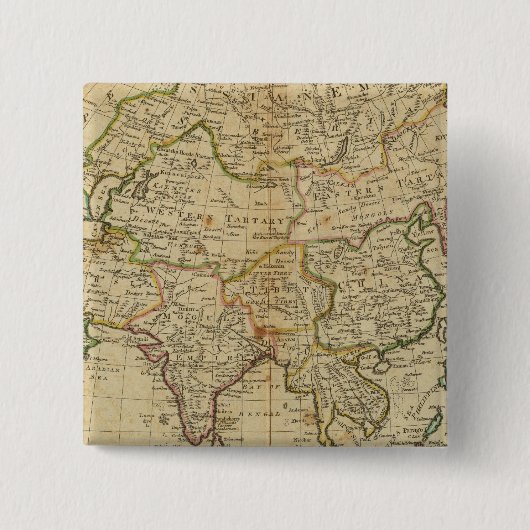 Azië 29 vierkante button 5,1 cm (Voorkant)