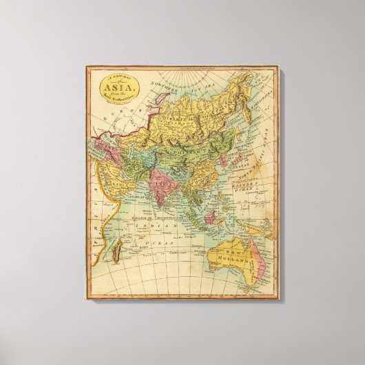 Azië 2 canvas afdruk (Voorkant)