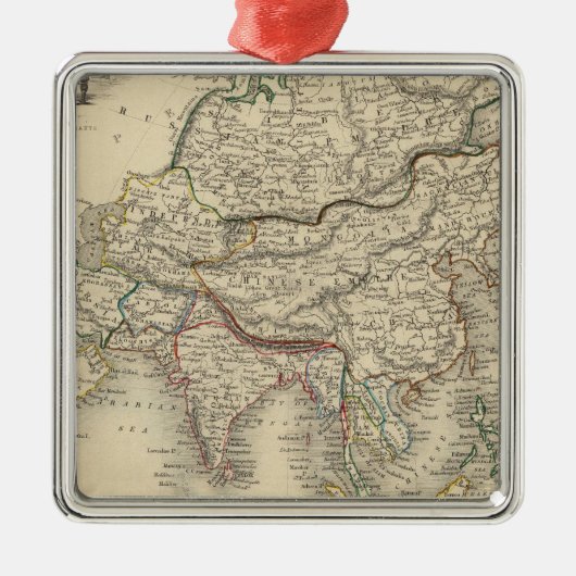 Azië 31 metalen ornament (Voorkant)