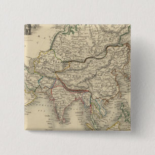 Azië 31 vierkante button 5,1 cm