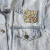 Azië 32 vierkante button 5,1 cm (In situ)