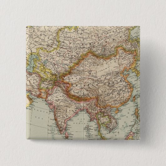 Azië 33 vierkante button 5,1 cm (Voorkant)