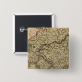 Azië 34 vierkante button 5,1 cm (Voorkant /achterkant)