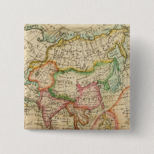 Azië 35 vierkante button 5,1 cm