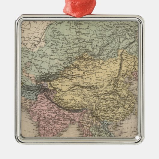 Azië 36 metalen ornament (Voorkant)