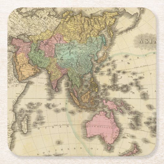 Azië 39 kartonnen onderzetters (Voorkant)