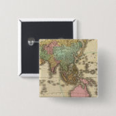 Azië 39 vierkante button 5,1 cm (Voorkant /achterkant)