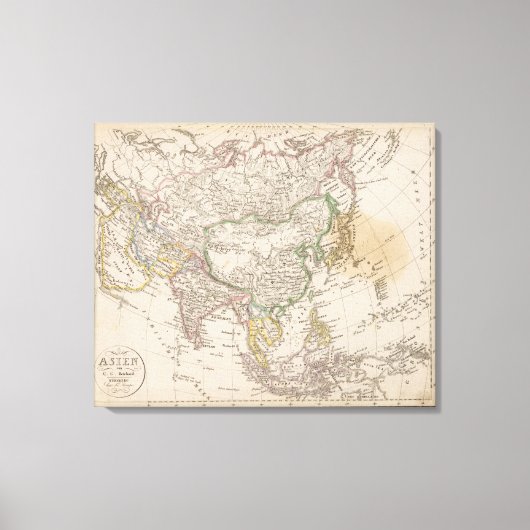 Azië 3 canvas afdruk (Voorkant)