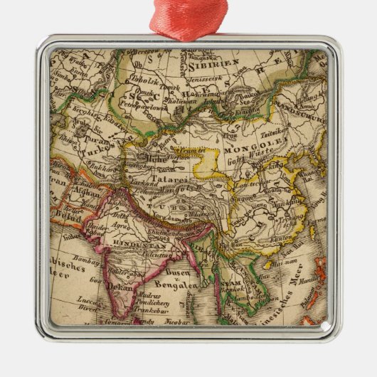 Azië 3 metalen ornament (Voorkant)