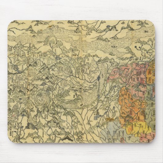 Azië 42 muismat (Voorkant)