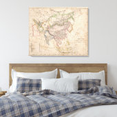 Azië 43 canvas afdruk (Insitu (Slaapkamer))