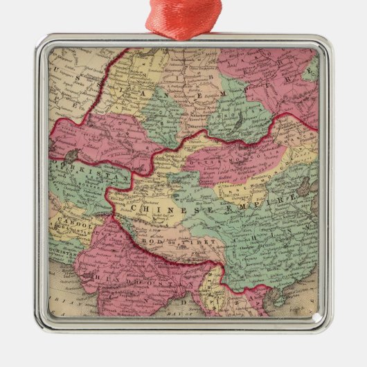 Azië 43 metalen ornament (Voorkant)