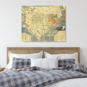 Azië 45 canvas afdruk (Insitu (Slaapkamer))