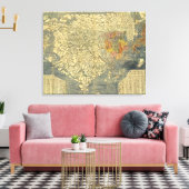 Azië 45 canvas afdruk (Insitu (Woonkamer))