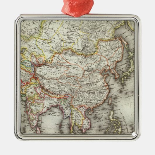 Azië 45 metalen ornament (Voorkant)