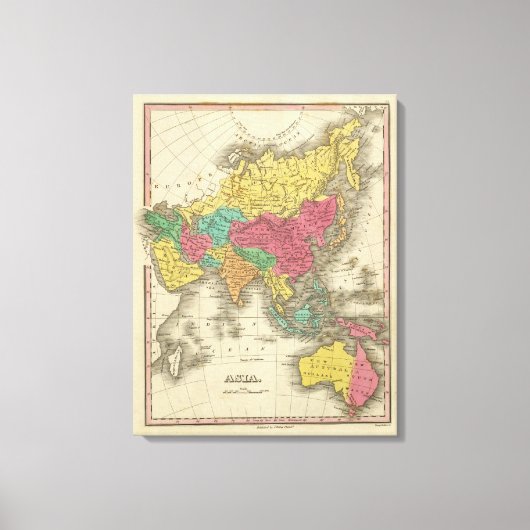 Azië 4 canvas afdruk (Voorkant)