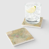 Azië 4 stenen onderzetter (Zijkant)