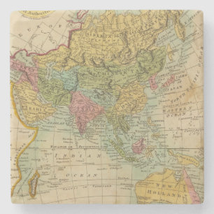 Azië 4 stenen onderzetter