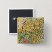 Azië 4 vierkante button 5,1 cm (Voorkant /achterkant)