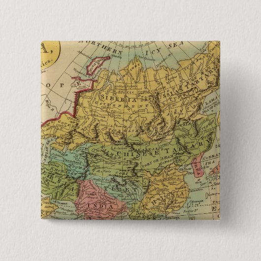 Azië 4 vierkante button 5,1 cm (Voorkant)