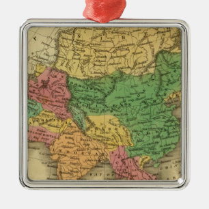 Azië 6 metalen ornament