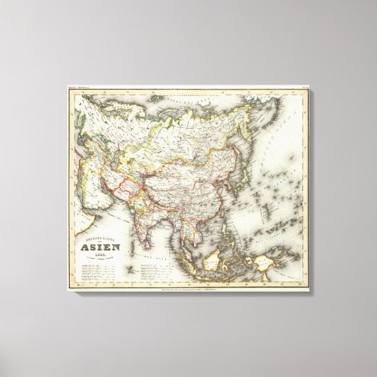 Azië 7 canvas afdruk (Voorkant)