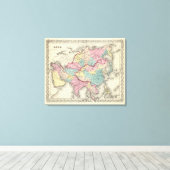 Azië 8 canvas afdruk (Insitu (Houten vloer))