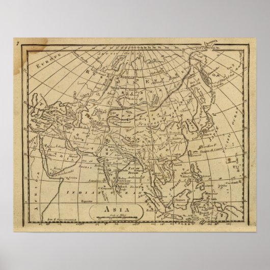 Azië 8 poster (Voorkant)