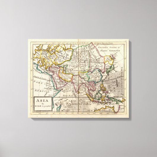 Azië 9 canvas afdruk (Voorkant)