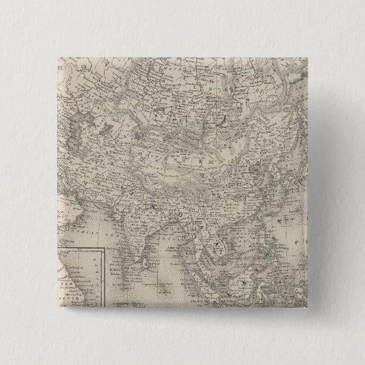 Azië 9 vierkante button 5,1 cm (Voorkant)