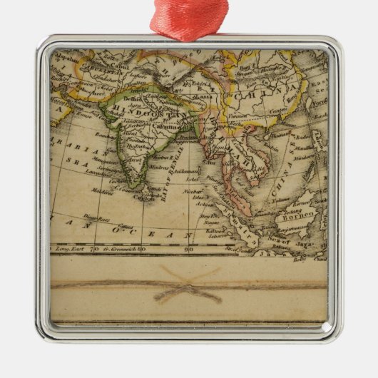 Azië, Afrika Metalen Ornament (Voorkant)