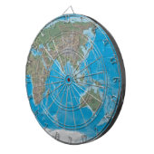 Azië, Australië en het Dartboard van de Wereldkaar Dartbord (Voorkant Rechts)