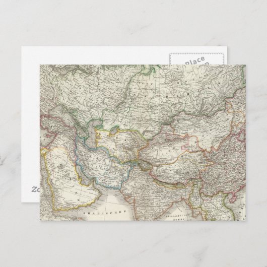 Azië - Azië Briefkaart (Voorkant / Achterkant)