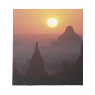 Azië, Birma, (Myanmar), Pagan (Bagan) De tempel Notitieblok