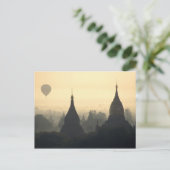 Azië, Birma, (Myanmar), Pagan (Bagan) Heet Lucht Briefkaart (Staand voorkant)