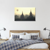 Azië, Birma, (Myanmar), Pagan (Bagan) Heete Lucht Canvas Afdruk (Insitu (Slaapkamer))