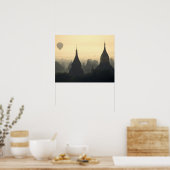 Azië, Birma, (Myanmar), Pagan (Bagan) Heete Lucht Poster (Keuken)