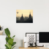 Azië, Birma, (Myanmar), Pagan (Bagan) Hot Air Poster (Thuiskantoor)