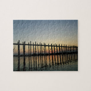 Azië, Birma (Myanmar) Silhouet van U Biens 2 Legpuzzel