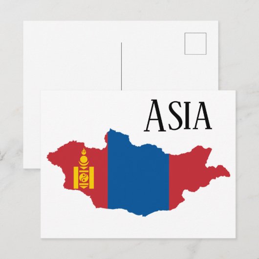 Azië Briefkaart (Voorkant / Achterkant)