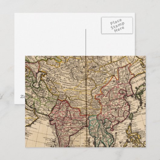 Azië Briefkaart (Voorkant / Achterkant)