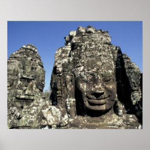 Azië, Cambodja, Siem Reap, Angkor Thom (b. Laat Poster