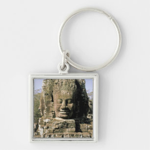 Azië, Cambodja, Siem Reap. Angkor Thom, hoofden v Sleutelhanger