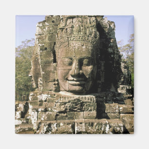 Azië, Cambodja, Siem Reap. Angkor Thom, hoofden va Magneet