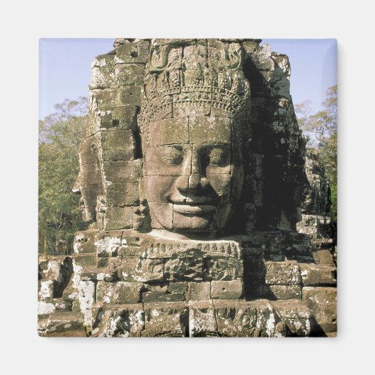 Azië, Cambodja, Siem Reap. Angkor Thom, hoofden va Magneet (Voorkant)