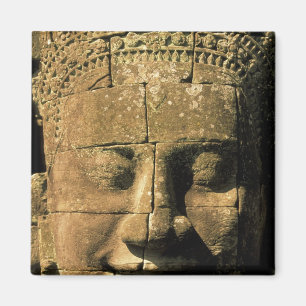 Azië, Cambodja, Siem Reap. Angkor Thom, hoofden va Magneet