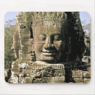 Azië, Cambodja, Siem Reap. Angkor Thom, hoofden va Muismat