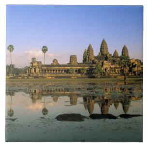 Azië, Cambodja, Siem Reap. Angkor Wat. 2 Tegeltje
